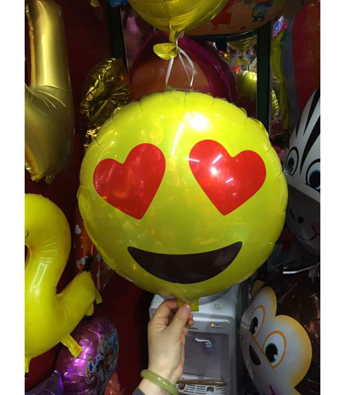 2022 Toptan küçük folyo balon kalp göz emoji